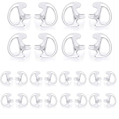 Replacement Earmold Earpiece Earbud Earplug Ear Mold for Walkie Talkie Acoustic Tube Earpiece,Soft Silicone Earmould Replacement Earpiece Insert (Pair of 12)